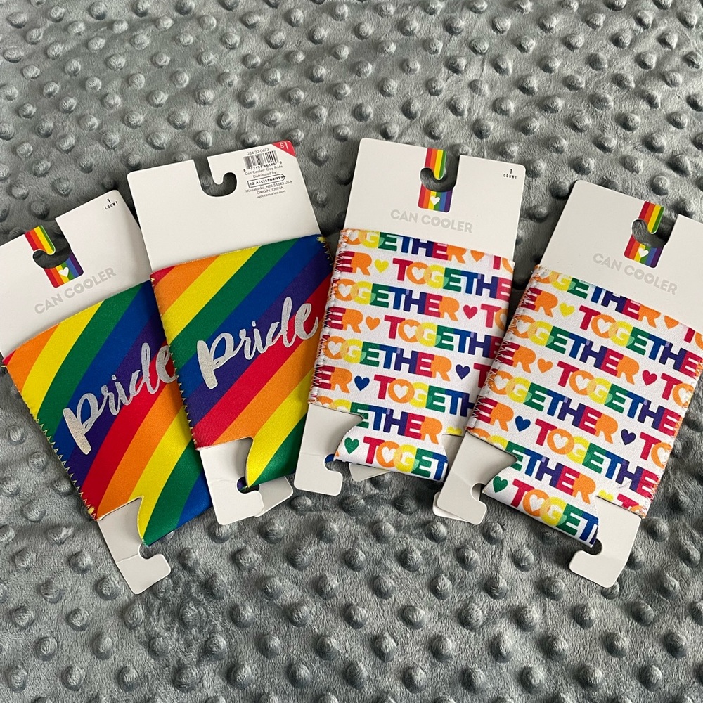 4 Pride cozies never been used fast shipping.